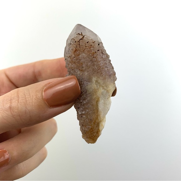 Raw Lilac Cactus Spirit Quartz Crystal Wand/Pointer Witchy Spiritual Decor - Picture 3 of 5